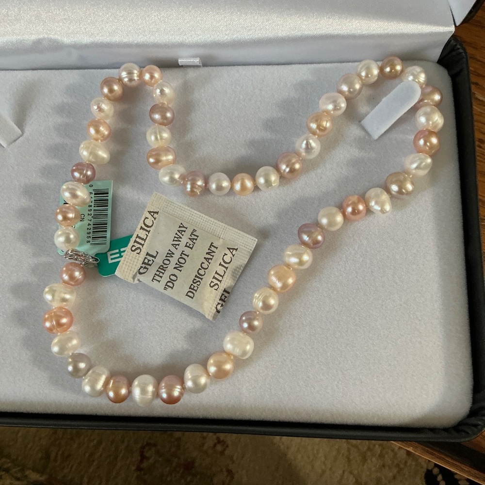 Last One Effy Jewelry 7-8mm multi hued freshwater Pearl 18” necklace - Picture 5 of 6